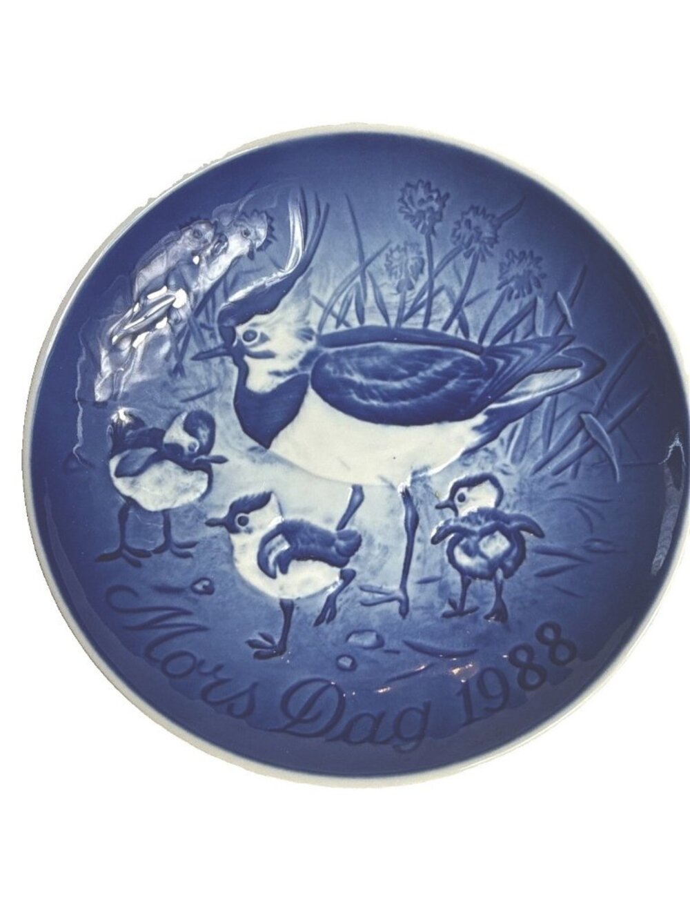 Bing & Grondahl B&G 1988 Mother’s Day 6” Collector’s Plate Peewit with Youngs